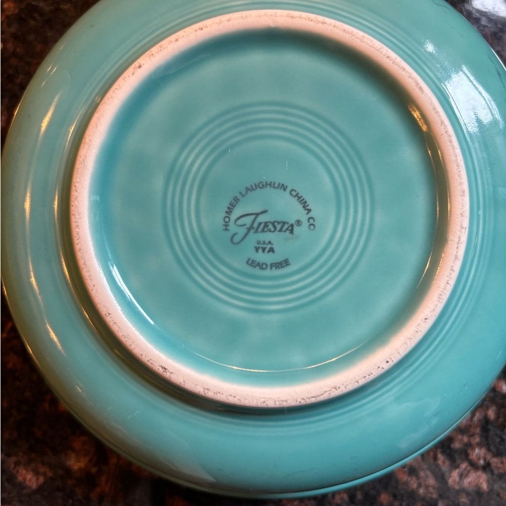 Fiesta Peacock Large Pasta/Soup Bowl - Picture 3 of 4